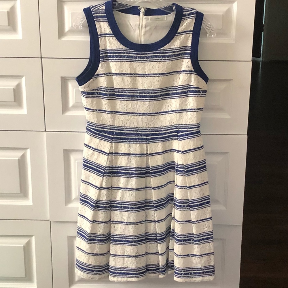 Striped lace dress